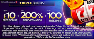 free bonus signup and deposit bonus