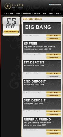 Deposit Now in Elite Online Casino