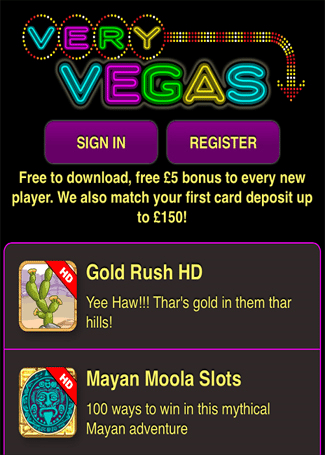 Some Thrilling and Fun Time Games at Very Vegas Mobile Casino