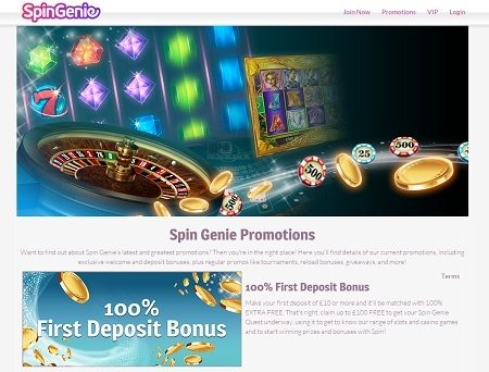 Promotions at Spin Genie