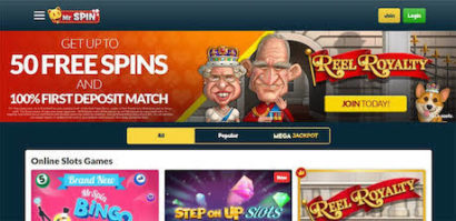 play instant win slots and table games