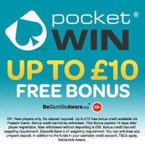 free spins pocket casino bonus