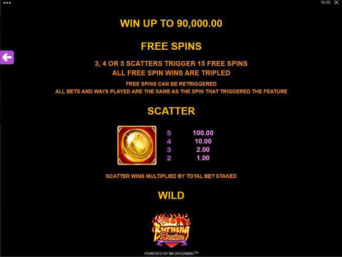 Burning Desire Slot Free Play